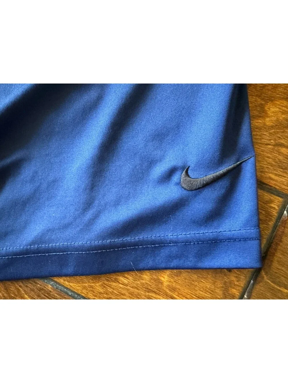 Nike Dri-FIT Men's L Blue/Black Colorblock Athletic Shorts Elastic Waist